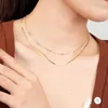 Ketten WPB S925 Sterling Silber Halskette Frauen Perlen Weibliche Doppelschicht Kette Luxus Schmuck Mädchen Geschenk Party Mode