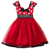 فتاة الفتاة كريسماس Tollder Girls Lace Party Dress Princess Baby Kids الأطفال السببيين ملابس Brithday لـ 1 2 3 4 5