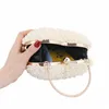 Вечерние сумки 2023 жемчуг в форме сердца свадебный кошелек-клатч с боковыми бусинами мини-кошельки с цепочкой на плечо для девочек MN1518 230309