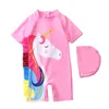 Costume intero 1 ~ 7 anni Neonate Costume da bagno Costume intero per ragazze Costumi da surf per bambini Costumi da bagno per bambini Costumi da bagno-SW427 W0310