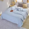 Dekens wafel mousseline zomer sprei op de bedbank deksel decoratieve steek zachte warme plaid gooi deken vrije tijd groot