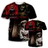 Men's T Shirts Hip Men Women Shirt Dripping Blood Skull 3D Print Fashion Short Sleeve Tshirt Pullover Casual Tracksuits