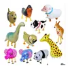 Ballon Pet Feuille D'aluminium Marche Film Fête D'anniversaire Décoration Animal Cadeau De Noël Enfants Drop Delivery Jouets Cadeaux Nouveauté Gag Dh9J7