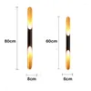 Wall Lamps Modern Light LED Creative Bamboo Shaped Personality Bar Lamp Dinning Room Cafe Bedside Beveled Metal