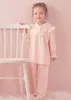 Pyjamas kinderen meid lolita roze pyjama sets.turndown kraag topspants.vintage peuter kinderen pyjama's set.royal stijl slaap loungewear 230310