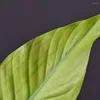 Decorative Flowers MBF 58cm Green Artificial Palm Leaf Plastic Bird Of Paradise Leaves For Home Wedding Indoor Decoration Tropical Fake