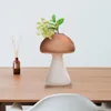 Vases minimaliste fleur Vase champignon en forme d'ornements maison centres de table pendaison de crémaillère Pot chambre tiges bouquet intérieur