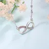 Choker SIPENGJEL Fashion Silver Color Infinity Necklace Simple Love Pendant Short Chain Necklaces For Women Wedding Jewelry Party Gift