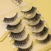 False Eyelashes 50 Pairs 8D Natural Reusable Sparse Cross Long Artificial Fake Eye Lashes Makeup Extensions