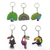 Dessin animé mignon Animal porte-clés pendentif cadeau alliage plastique PVC caoutchouc porte-clés accessoires sac voiture porte-clés suspendu