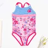 One-Pieces 3-14 Years Girls Swimsuit Swimwear Flamingo Print Children Girls One Piece Swimsuit Beachwear 2020 Kids Girls Swimwear Monokini W0310