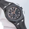 Movement watch Waterproof 42mm chronograph movement watch Mens Luminous automatic Rubber mechanical Fashion Business Wristwatches montre De multicolor