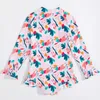 One-Pieces Children Swimwear Girls One Piece Swim Dress Bathing Suit Summer Beach Wear Long Sleeves Anti-UV Protection Kids Swimming Suit