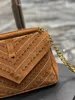 Diseñador Bolso para mujeres Bolsas cruzadas de cuerpo mate estrella de mensajero del bolso de mano del mismo modelo de hombro elegante de lujo temperamento marrón hermoso