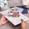 Cartes-cadeaux 3D fleur camion carte d'anniversaire pour femme maman fille fête des mères cadeau cartes de voeux Z0310