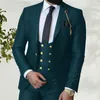 Mäns kostymer blazers kostym homme italienska affärer smala passform 3 stycken kungblå mäns kostymer brudgummen prom tuxedos brudgummen blazer för bröllop 230310