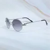 Diseñador Hombres y mujeres Playa Pareja Gafas de sol 20% de descuento Retro Ronda Hombres Moda Gafas de metal Tonos vintage para mujeres Gafas de fiesta Regalo Gafas De SolKajia