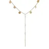 Choker Boemia Pearl Bar Paillettes Charm Girocolli Collana per donne Ragazze Gotico Collane a catena in lega d'oro Collane gioielli 9198