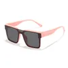 INS Kids sun with sunglasses girls square frame sunglass goggles children UV 400 Protective eyewear boys cool cycling glasses Z0742