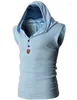 Men's Hoodies Mens Summer Solid Color Vest Cotton Multi-color Of Hooded Casual Tops