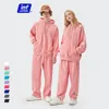 Heren tracksuits Inflatie oversized hapsed tracksuit streetwear blanco hoodie set unisex zweetveer veer vrije tijd joggingpak 230310