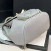 10a spegelkvalitet kalvskinndesigner små ryggsäckar äkta läderskolväskor lyxig axelväska med låda C271