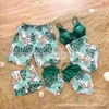 Famille Matching Tenues Sweetwear Set Mother Baby Daughter Bikini Bathing Issue robe papa Pantal