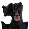 Boucles d'oreilles pendantes LOVBEAFAS mode bohème goutte pour femmes bijoux cristal Boho creux ethnique gitane perles mariage Vintage boucles d'oreilles