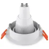 Crestech – accessoires d'éclairage pour ampoule GU10 MR16, support de spot rond encastré, boîtiers réglables, blanc