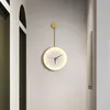 ウォールランプノルディックLEDランプ時計照明豪華なアートデコレーションリビングベッドルームスタディスコンセモダンなインテリアフィクスチャーライト