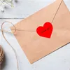 Wrap Prezent 500pcs/Roll Heart w kształcie miłości naklejki na scrapbook opakowanie przyjęcie urodzinowe