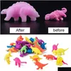 Novelty Games Game Toy 60 Pack Dinosaur Eggs Toys Hatching Dino Egg Grow In Water Crack With Assorted Color Pool Fun Drop Delivery Gi Dhq7I