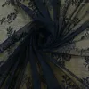 Rideau luxe américain rétro chaîne tricoté dentelle noir chambre balcon salon décoratif cloison fenêtre écran
