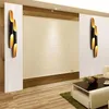 벽 램프 현대 조명 LED 창조적 인 대나무 모양의 성격 바 램프 식당 카페 침대 옆 베벨 금속
