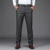 Garnitury męskie Blazers anty-łzę nie żelazną sukienkę Suit Pole Mężczyźni Letni wiosna biznes formalny spodnie męskie proste odcinek 66% bawełny 202