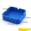 Silicone Ashtray Mini Portable Shatterproof EcoFriendly Square Ashtray 9 Colors Home Coffee Shop Bar Hotel Men Ashtray