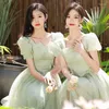 Ethnic Clothing Champagne Elegant Bridesmaid Dresses 2023 A-Line Dress Wedding Party Guest Vestidos Female Formal