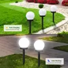 Solar LED -lampor Bollform Outdoor Garden Decoration Lawn Bay for Patio Yard Party Christmas Wedding Decor Light