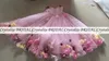 2023 Luxury Quinceanera Ball Gown Dresses Illusion Pink Off Shoulder Tulle 3d Floral Flowers Golvlängd Party Prom Evening Gowns Real Image