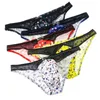 Underpants Men Star Print Sexy Penis Pouch Briefs Men's Mesh Low Waist Underwear Jockstrap European Size Panties Homme