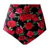 Women's Swimwear 2XL High Waist Swimsuits Floral Sexy Bikini Bottoms Women Summer Bathing Sport Beach Briefs Elastic Swimming Shorts 2023