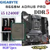 Gigabyte B660M AORUS PRO Motherboard Combo Intel Core i5 12400F CPU DDR5 4800 MHz 8 GB * 2 Stück RAM Kit Micro ATX Mainboard Neu