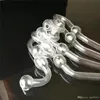 Transparent snake-shaped pot Wholesale Glass Bongs Accessories, Glass Water Pipe Smoking