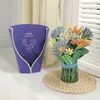 Hediye Kartları 3D Tebrik Kartı Pop -up Çiçek Buket Kartı Doğum Günü Anneler Babalar Günü Mezuniyet Evlilik Yıldönümü İyi Sempati Z0310