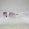 Trenddesigner Ny linsform Slumpmässiga män utomhus klara glasmetaller ram för läsglasögon nyanser kvinnor 130 kajia ny
