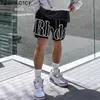 Rhude Men Summer American Designer Shorts Men's Thin Fitness Street Loose Snabbtorkande sportträning basketbyxor