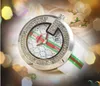 Top Brand cuarzo moda reloj de tiempo relojes mujeres hombres auto fecha diamantes anillo pareja Classic Generous Rubber Fabric Belt regalos reloj de pulsera mesa