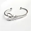 Bracelet Simple Or Couleur Argent Ciseaux Open Design Bracelets Pour Femmes Bijoux B18213