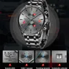 LIGE Watches Mens Top Brand Luxury Stainless Steel Quartz Watch For Men Waterproof Sport Chronograph Male Classic Clock 210609251P