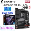 Carte mère LGA 1700 Gigabyte Z790 AORUS ELITE AX DDR5, prise en charge des séries 13e et 12e génération, CPU D5, 128 go, 7600MHz, mémoire PCIe 5.0, nouveau